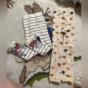 Ruffle Butts set of 2 footless tights 2T to 4T cozy cottage core prairie